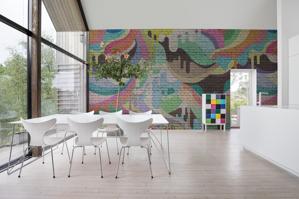 Dripping Rainbow wallpaper - Multi Color (3)