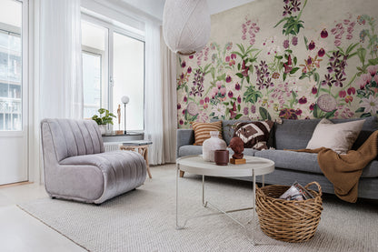 Alice's Garden Mural - Wallpaper Trader
