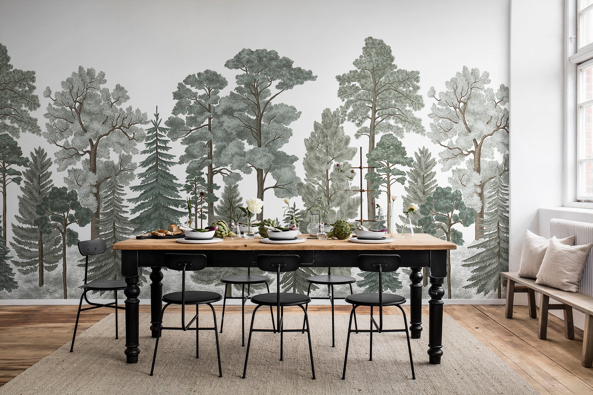 Scandinavian Bellewood - Frost - Wallpaper Trader