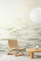 Desertscape - Green - Wallpaper Trader