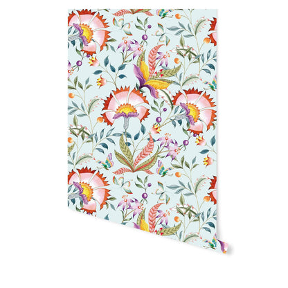 Spring Has Sprung - Pale Blue - Wallpaper Trader