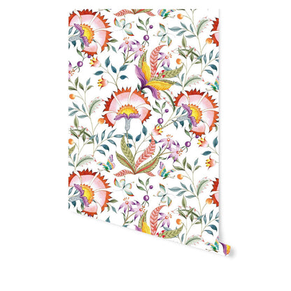 Spring Has Sprung - White - Wallpaper Trader