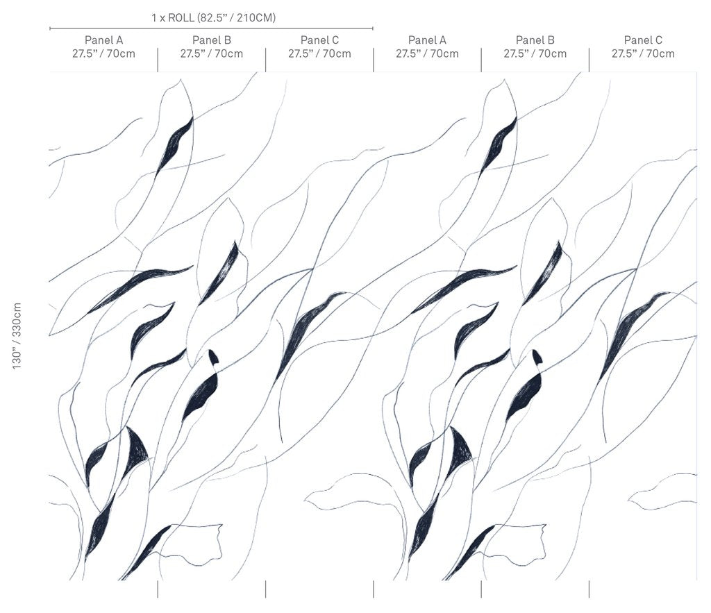 Vine - Charcoal - Wallpaper Trader