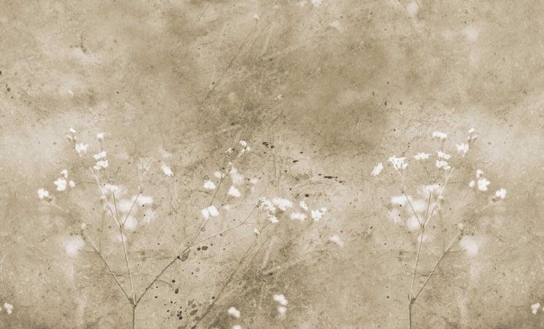 Vintage Summer Floral - Sand - Wallpaper Trader