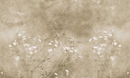 Vintage Summer Floral - Sand - Wallpaper Trader