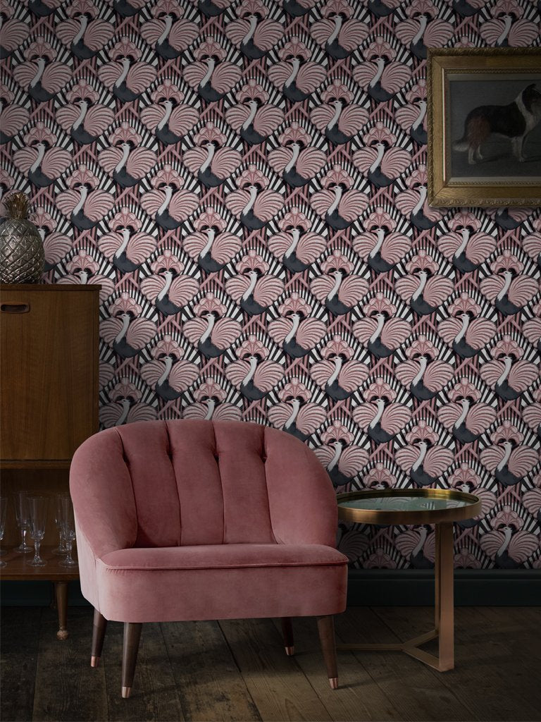 Zsa Zsa Dancing Flamingo - Wallpaper Trader