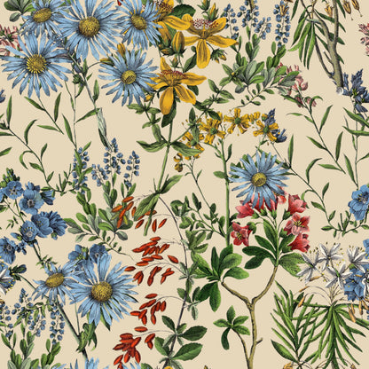 Summerish - Taupe - Wallpaper Trader